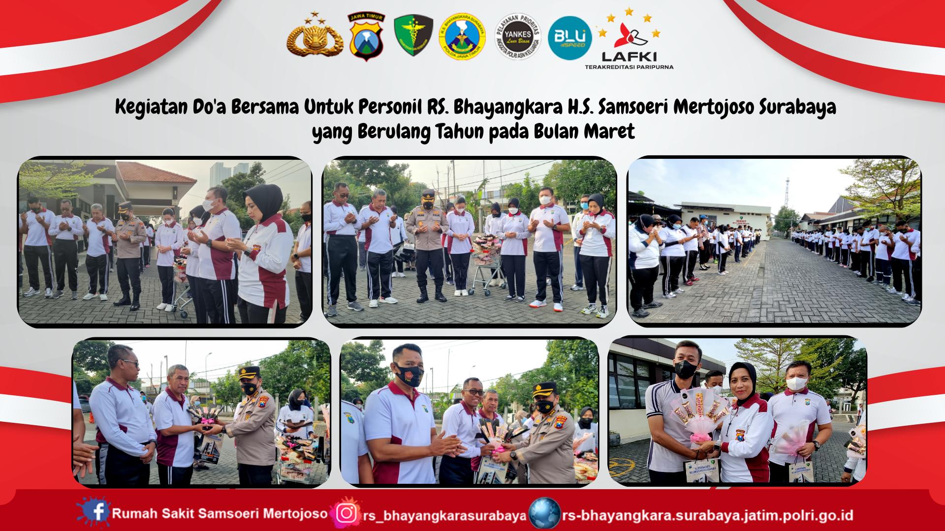 RS. Bhayangkara Surabaya | Kegiatan Acara Doa Bersama Dan Pembagian ...