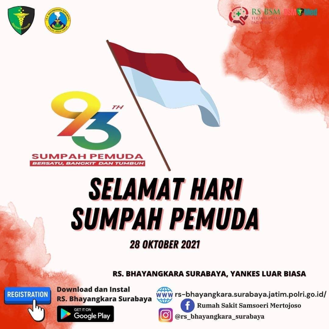 RS. Bhayangkara Surabaya | Selamat Hari Sumpah Pemuda 28 Oktober 2021