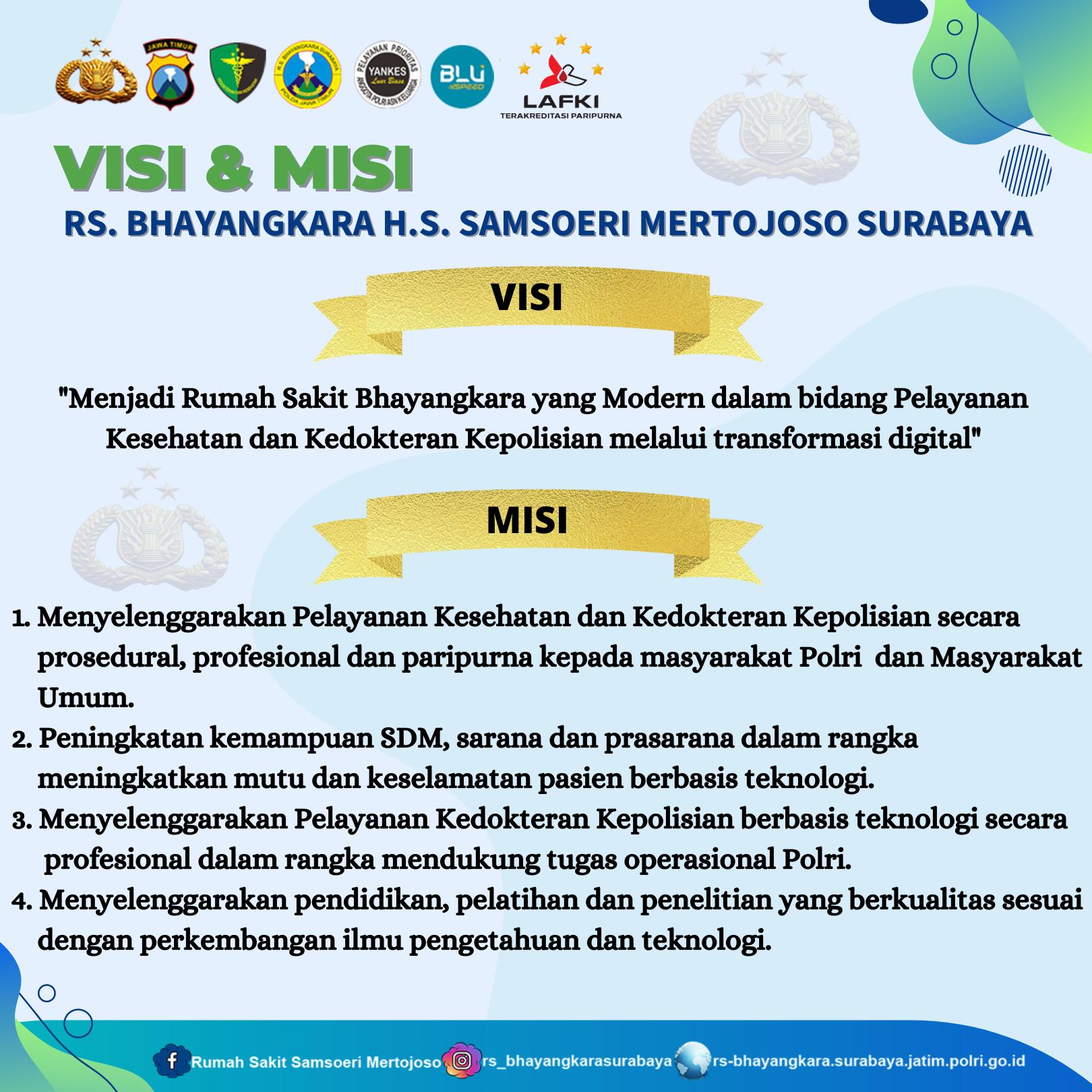 RS. Bhayangkara Surabaya | Visi